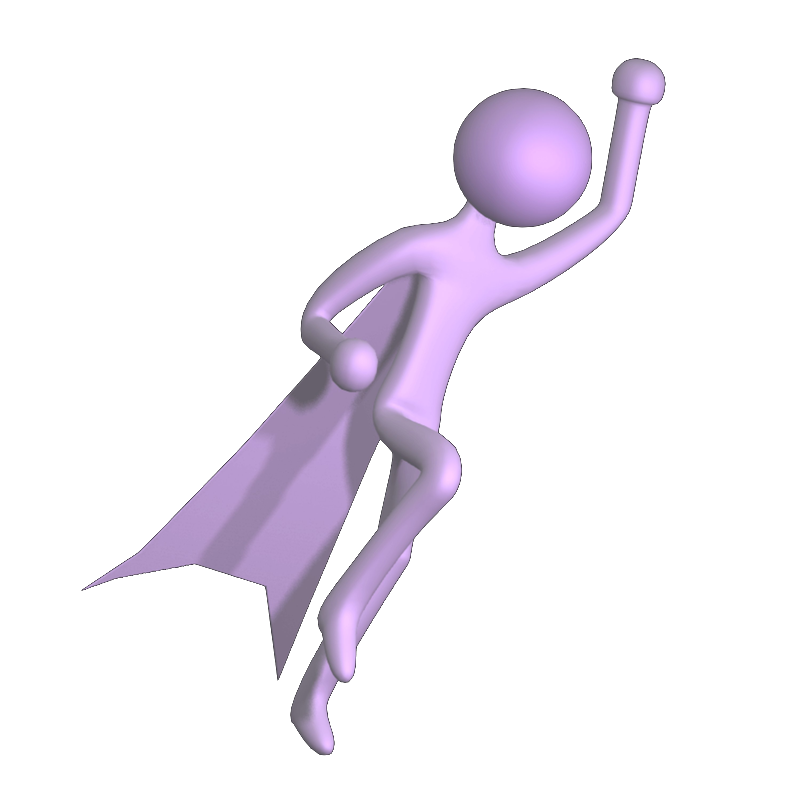 OLI as superhero